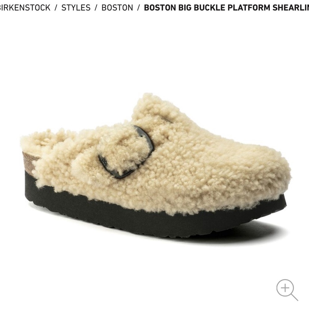 Boston Big Buckle Platform Shearling
